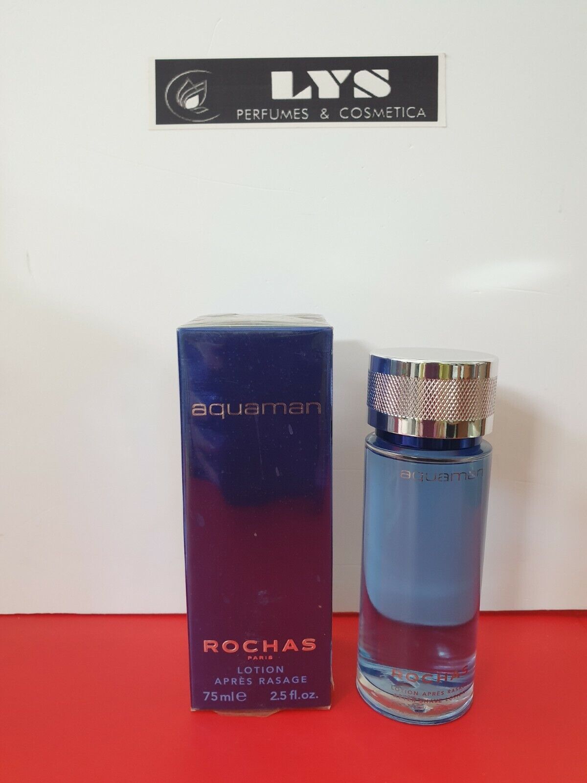 Rochas Aquaman After Shave Lotion 75ml Splash (No Spray) New & Rare