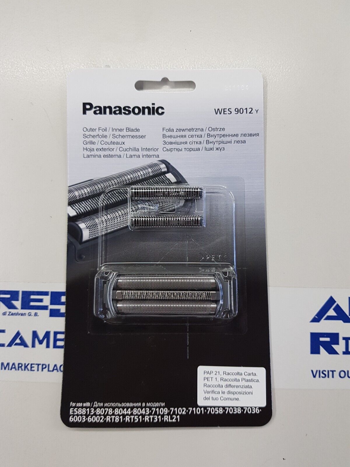 Panasonic WES9012Y Lamina interna+esterna per rasoio ES8813/8078/8044/8043.....