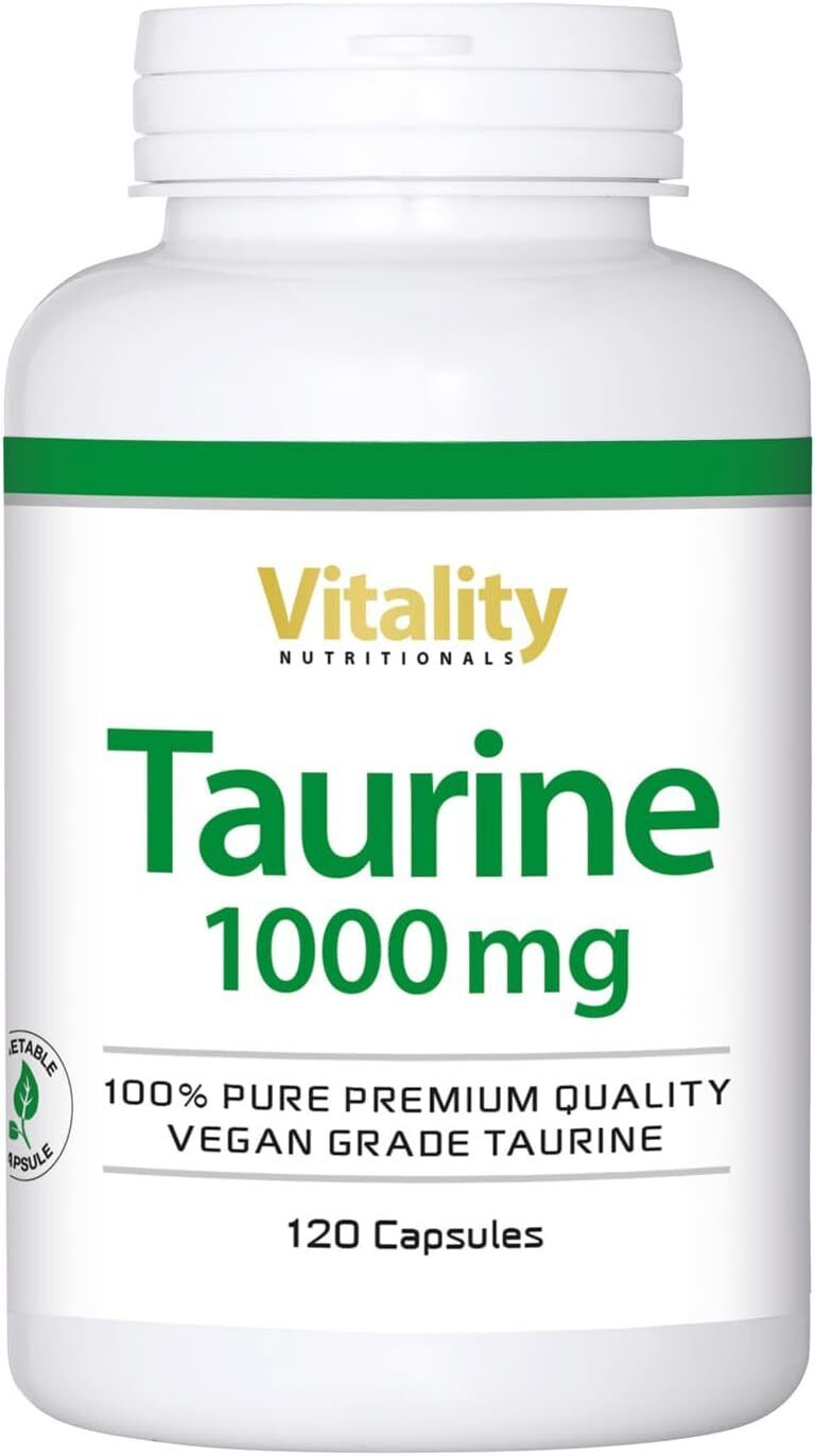 Integratore Taurina Pura 1000mg senza lattosio soia glutine lievito 120 capsule
