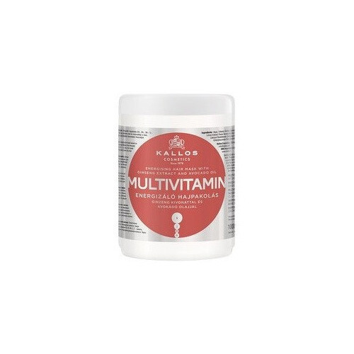 Kallos Multivitaminico con Estratto di Ginseng e Maschera per Capelli all'Avocad