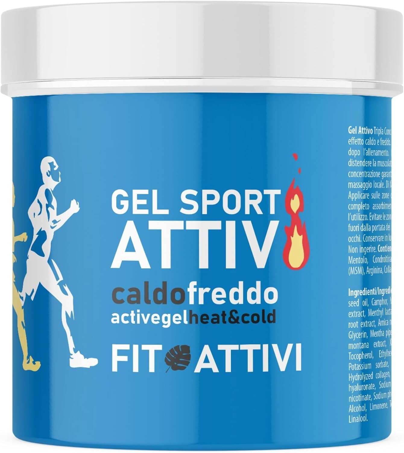 GEL SPORT 550 ml Muscoli Pre Post Allenamento Attiva Terapeutica Recupero Veloce