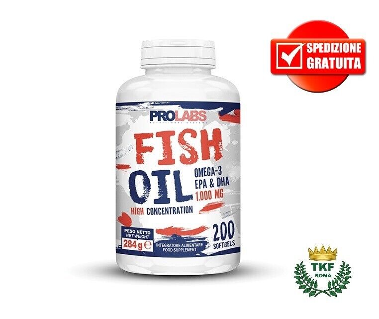 PROLABS FISH OIL OMEGA 3 - 200 softgels OMEGA 3 EPA e DHA