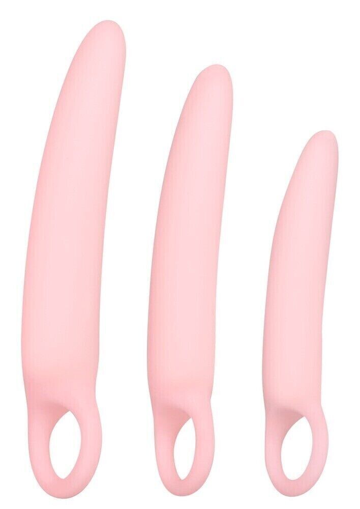 Set Dildo per Allenamento Vaginale e Anale L' Allenatore Silicone Rosa 3 Sex Toy