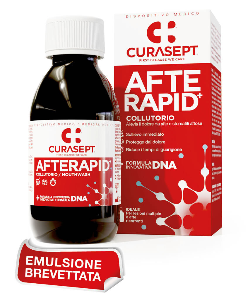 CURASEPT AFTE RAPID - COLLUTORIO PER ALLEVIARE AFTE E STOMATITI AFTOSE