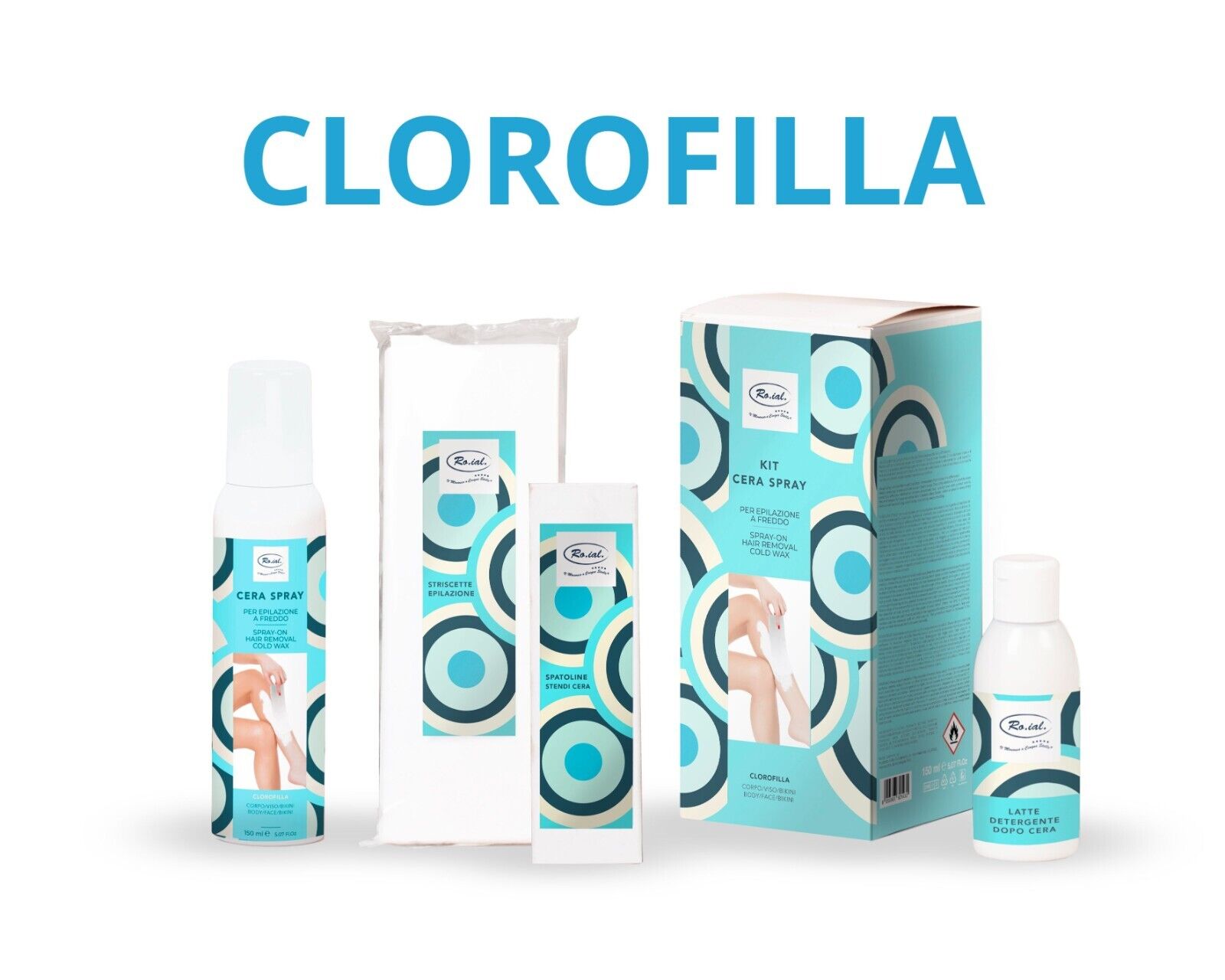 KIT CERA DEPILATORIA SPRAY A FREDDO BUBBLE WAX CLOROFILLA ROIAL