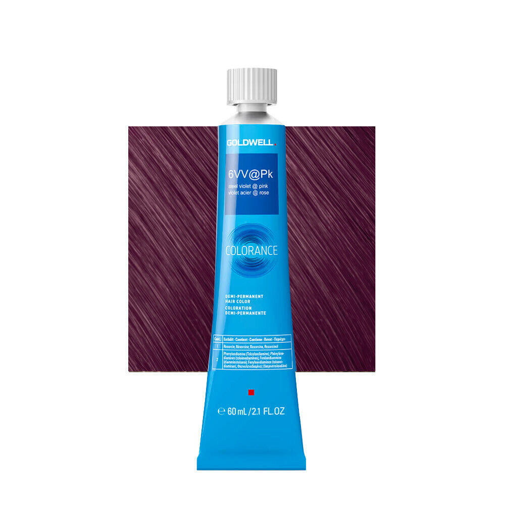 6VV@Pk Goldwell Colorance Tb Steel Violet@Pink 60ml -colorazione demi permanente