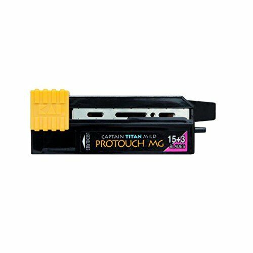kai Lame di rasoio di titanio Mild Protouch (15 pezzi) con Protezione (b4o)