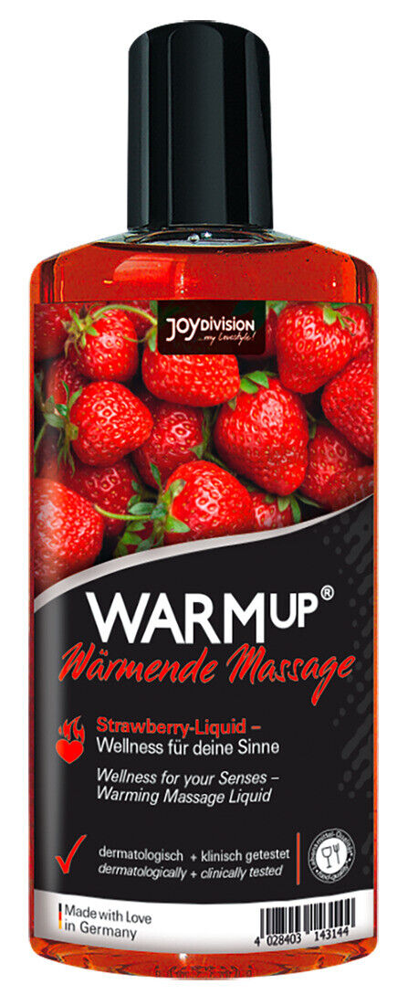 Olio Massaggio Sensuale erotico Effetto riscaldante Commestibile WarmUp Fragola