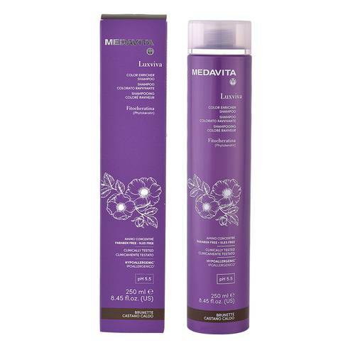 MEDAVITA LUXVIVA COLOR ENRICHER - SHAMPOO COLORATO CASTANO CALDO 250 ML