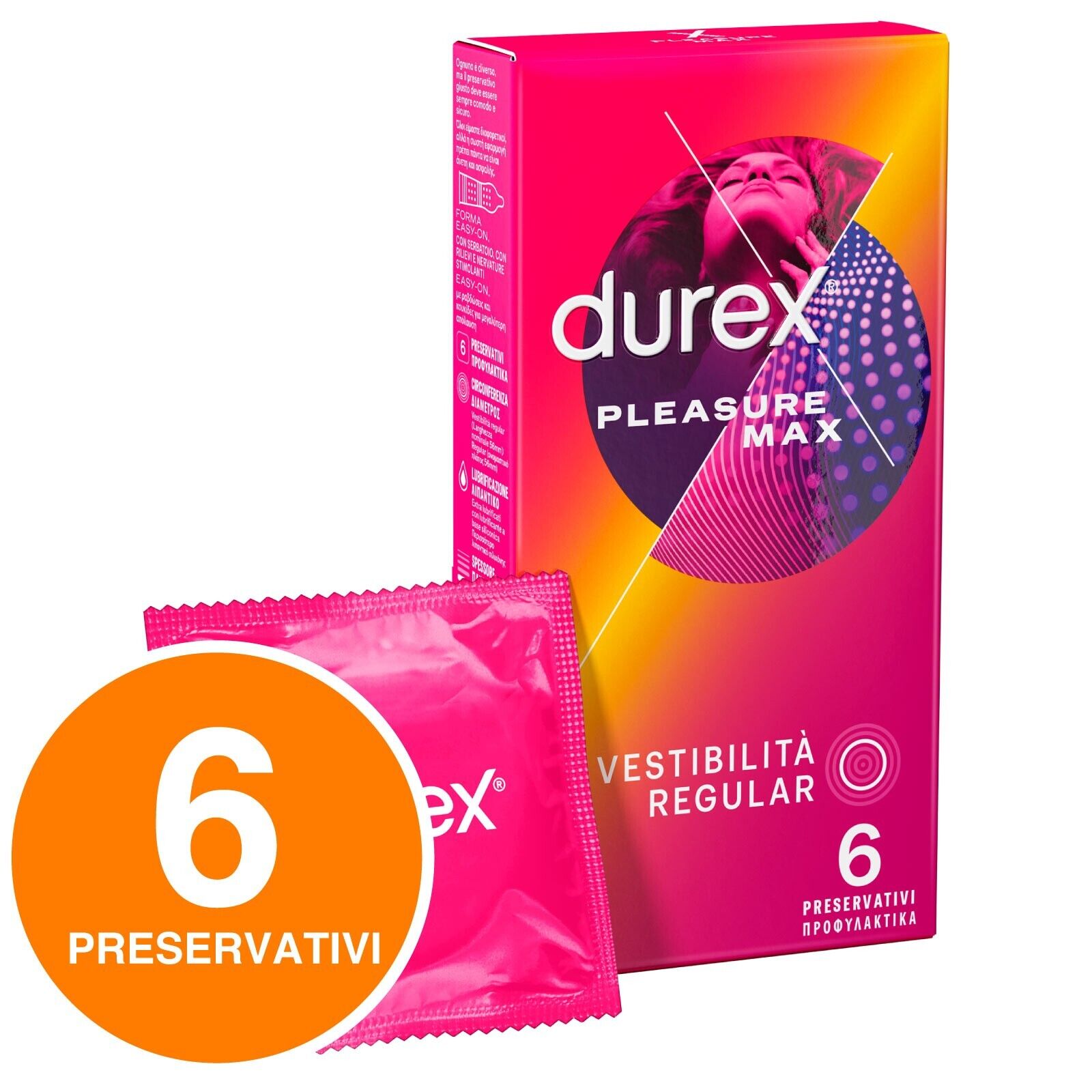 Preservativi Stimolanti Pleasure Max DUREX Profilattici con Rilievi Nervature 6