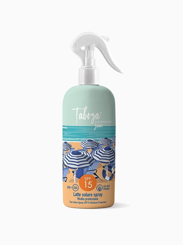 Taboga Latte solare spray SPF 15 Protezione Solare Bellezza Donna