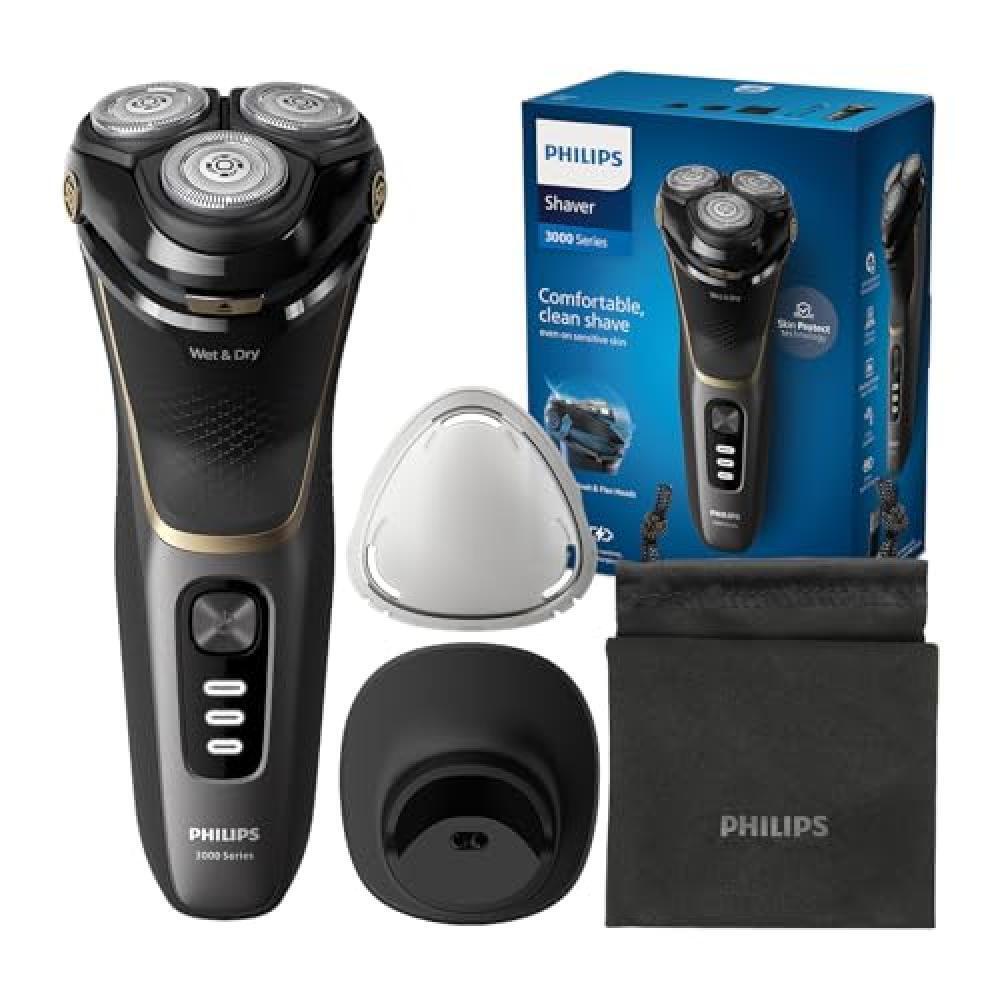 Philips rasoio elettrico serie 3000 - Rasoio elettrico Wet&Dry per uomo, tecnolo