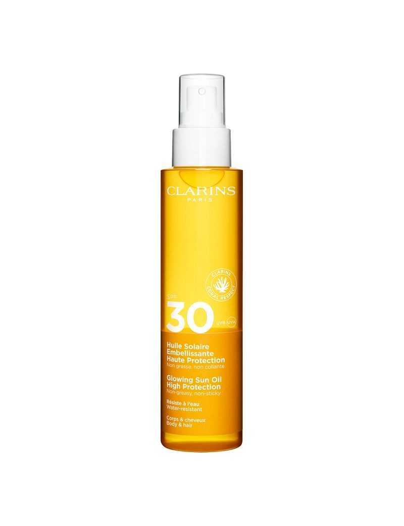 CLARINS GLOWING SUN OIL HIGT PROTECTION 30 SPF 150 ML