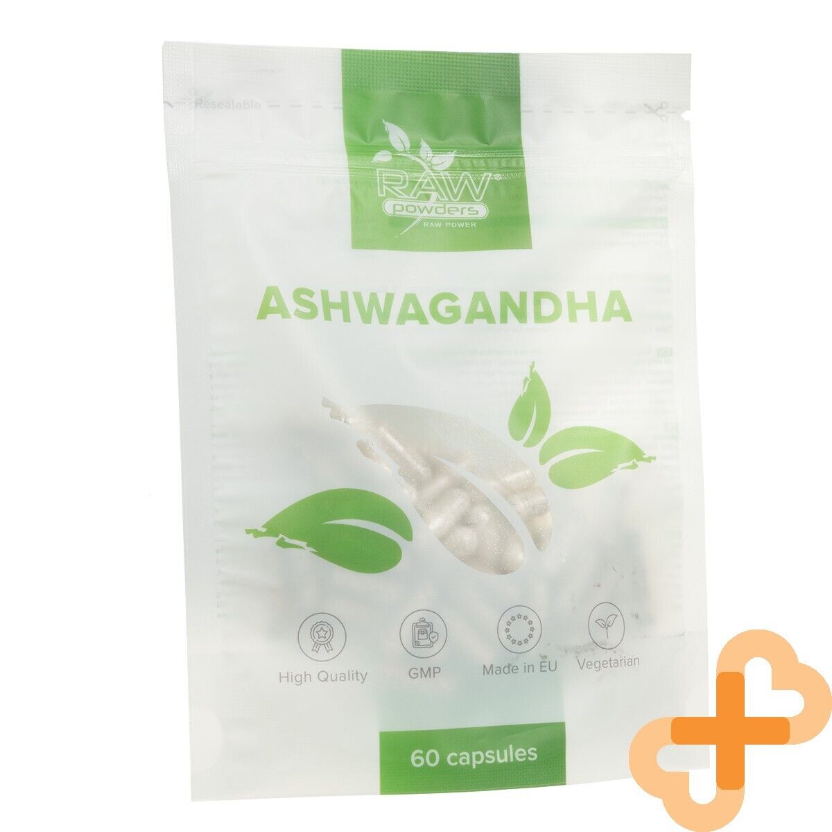 RAW POWDERS Ashwagandha 500mg 60 Pillole Integratore Alimentare Nervoso Sistema