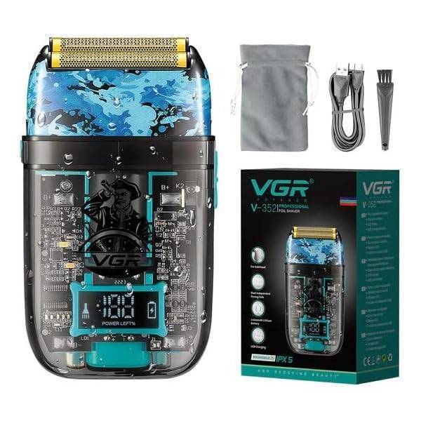 Rasoio Elettrico Uomo Per Barba Capelli Corpo Professionale Regolabarba Vgr 352