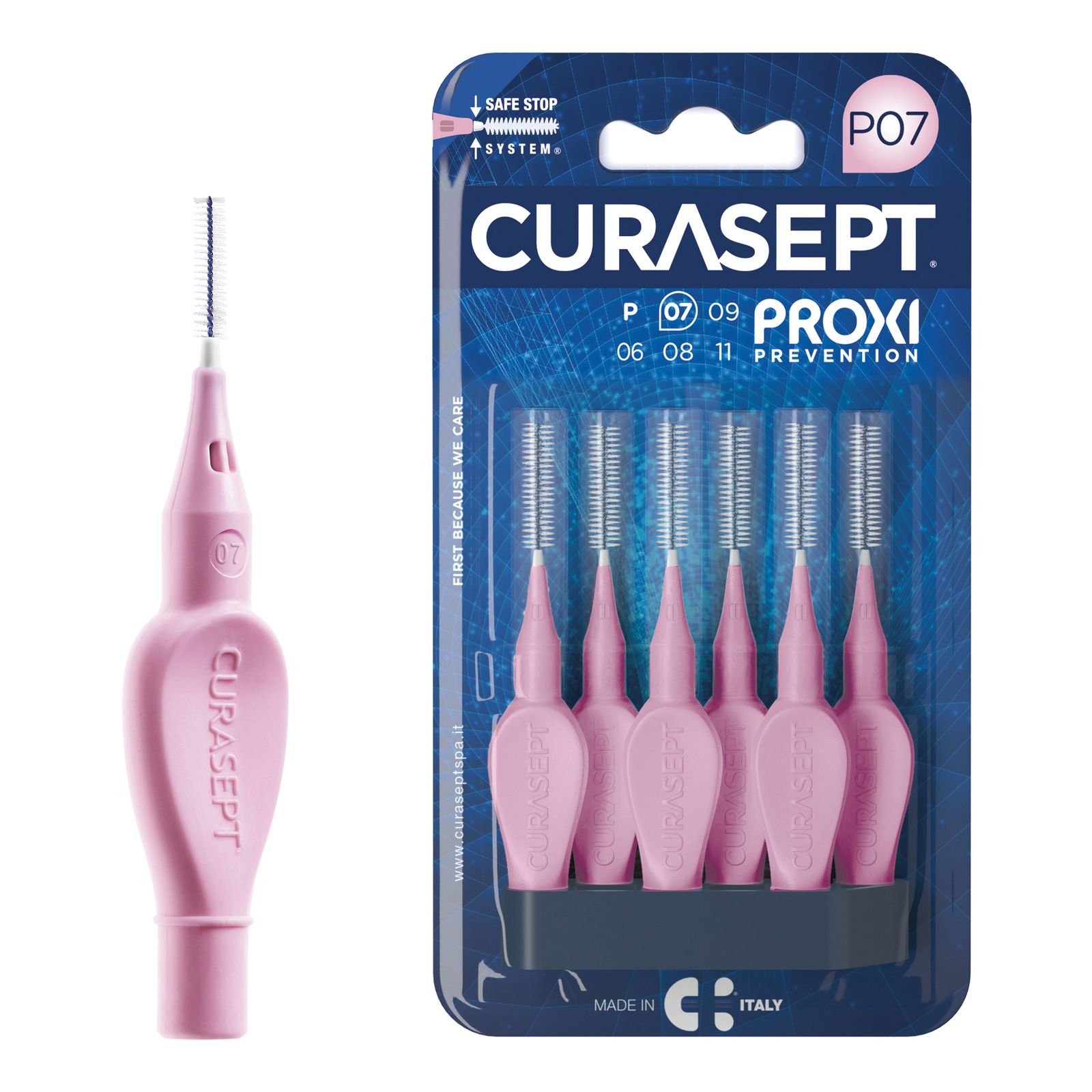 Curasept Scovolino Proxi P07 Rosa Confezione 6 Pezzi