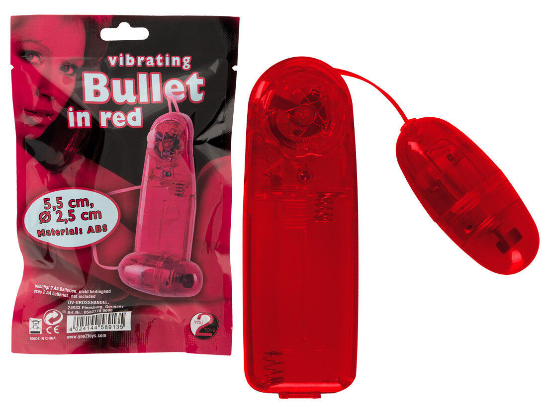 The EGG Vibro Bullet Ovetto Vibrante Trasparente Rosso a Batterie + Telecomando