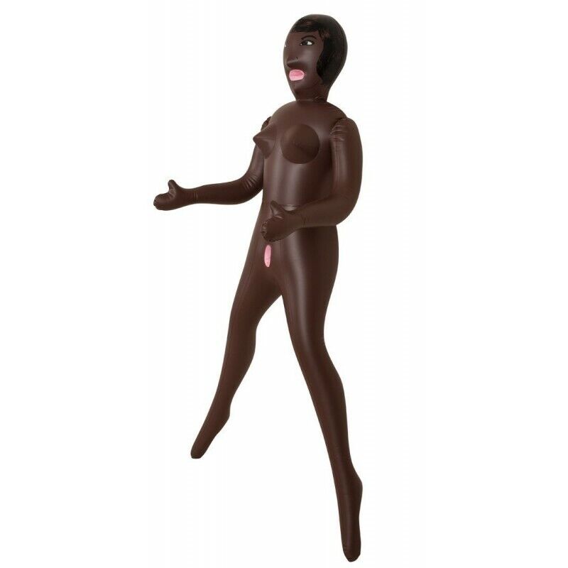Bambola Gonfiabile  nera bocca ano vagina Realistica love doll grandezza reale