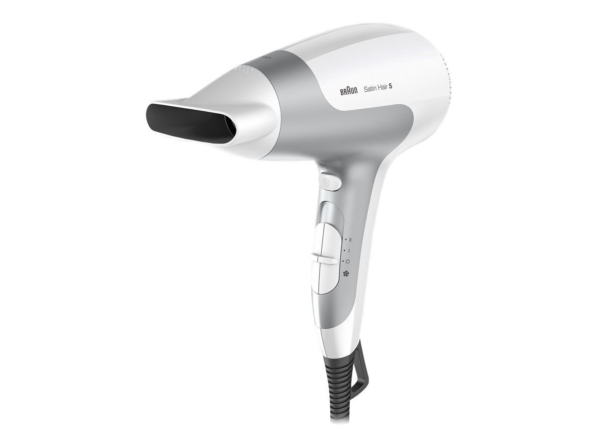 Braun Satin Hair 5 HD 580 Grigio Bianco Gancio per appendere 1,8 m 122616