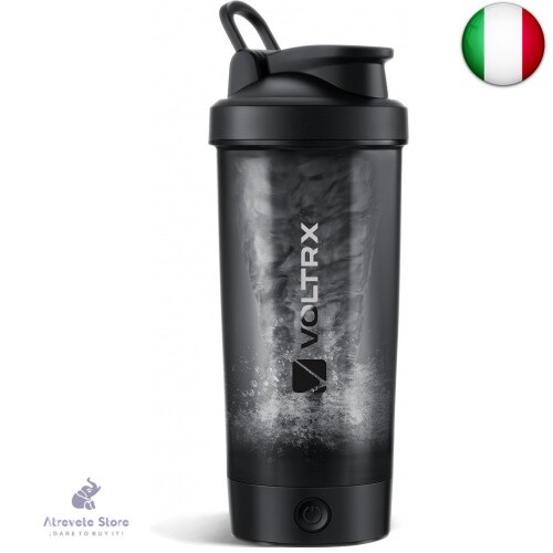 VOLTRX Titanus - Bottiglia per shaker per proteine, ricaricabile tramite USB C,