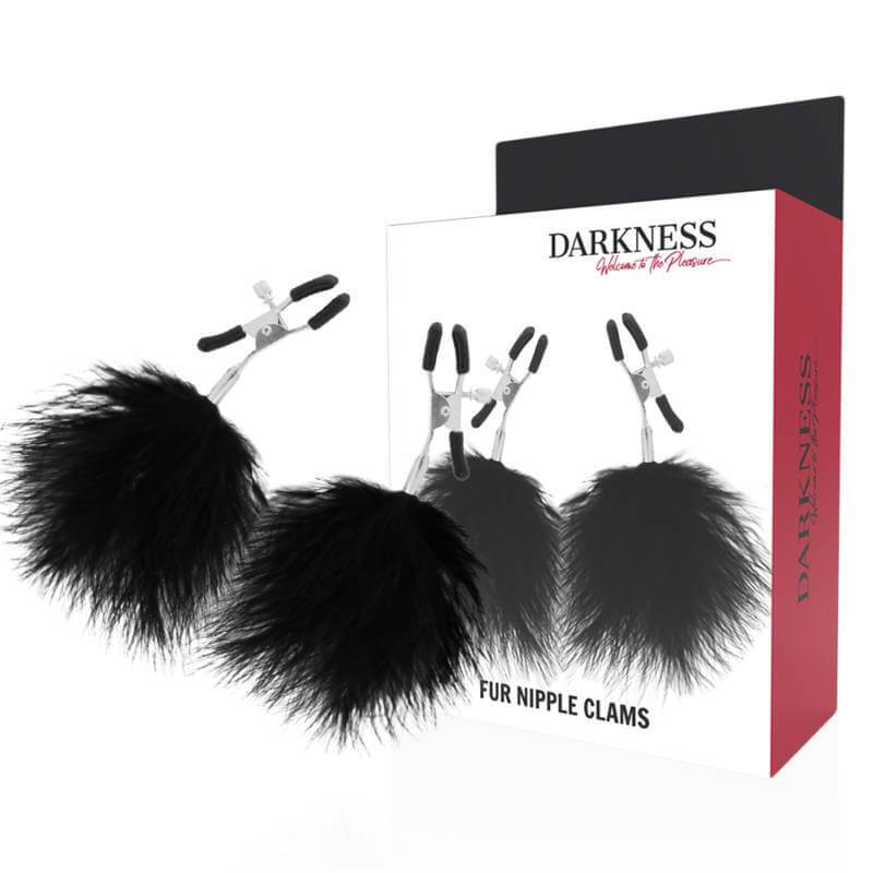 Darkness - Pinze Strizza Capezzoli Nipple Clamps Pelliccia