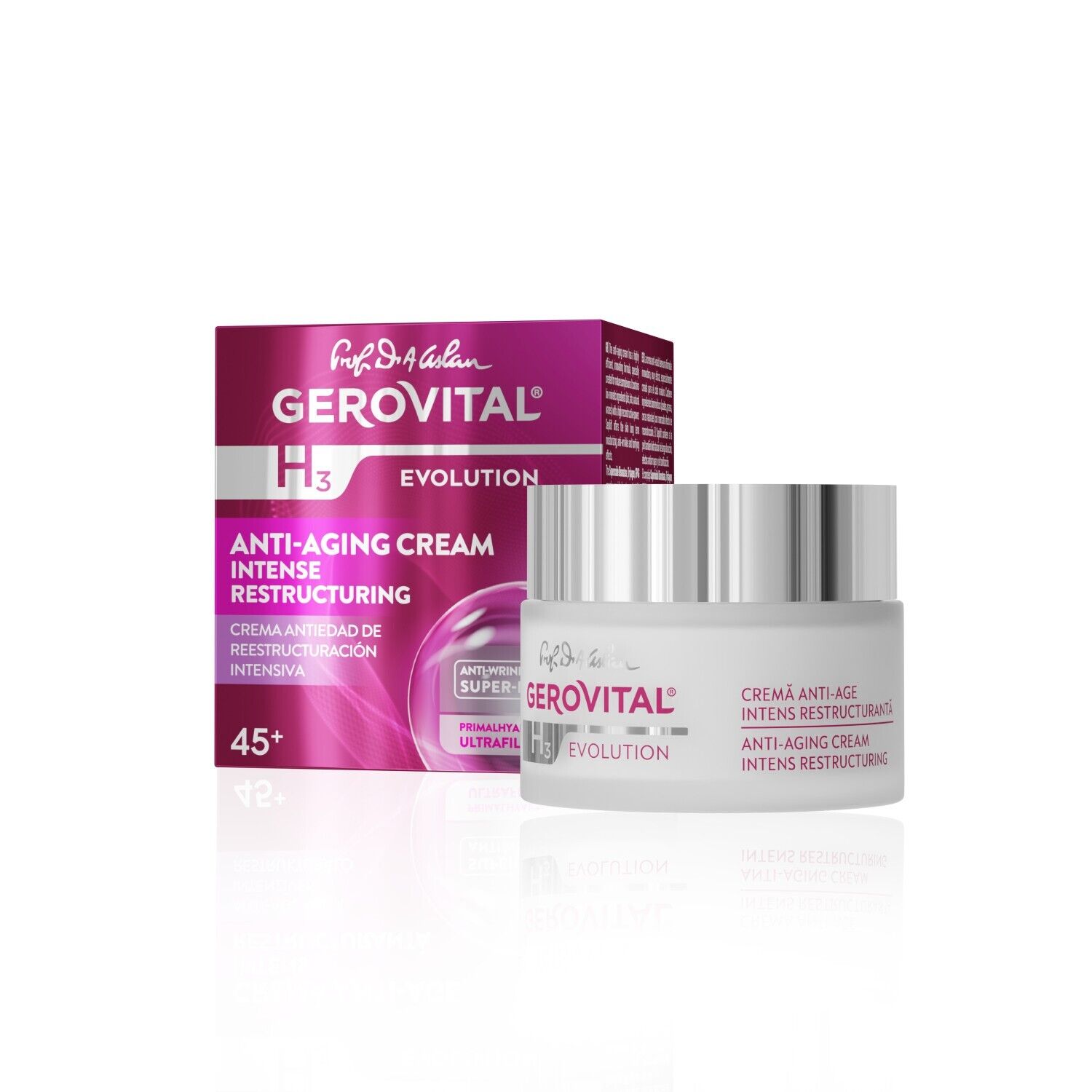 Crema Antirughe Intensamente Ristrutturante da Notte, Gerovital H3 Evolution