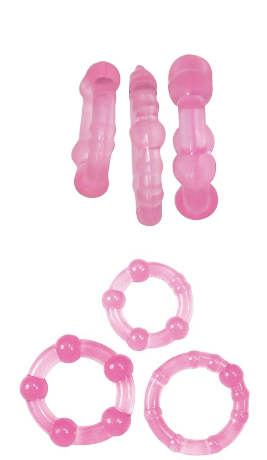 Anello fallico stimolante kit cock ring ritardante contro eiaculazione precoce