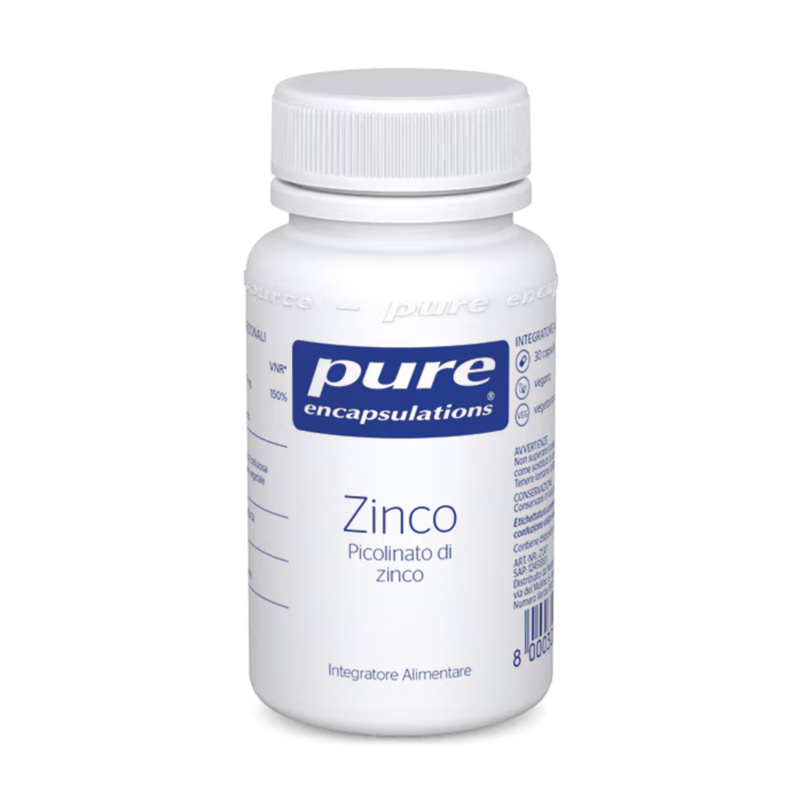 Pure Encapsulations Zinco 30 cos Picolinato di Zinco