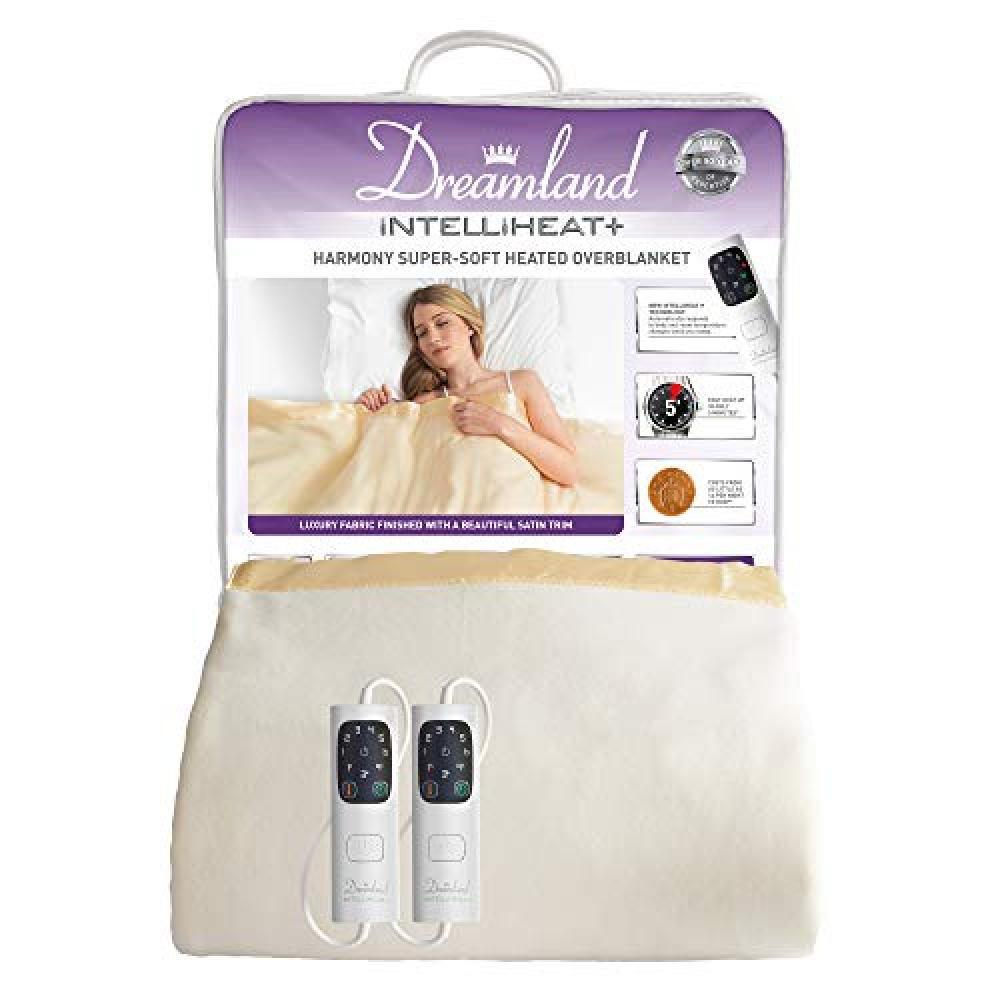 (TG. King Dual) Dreamland Intelliheat Harmony - Coperta elettrica super morbida,
