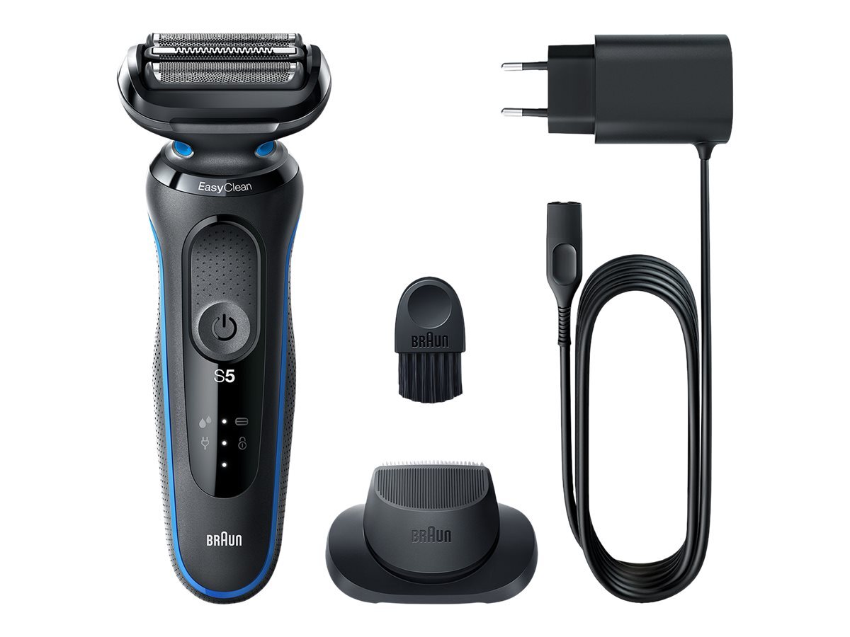 Braun Series 5 51-B1200S Rasoio Pulsanti Blu LED Batteria Ioni di Litio 432630