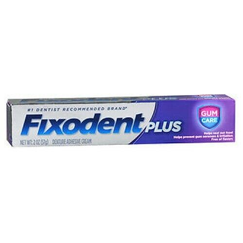 Fixodent Plus Dentiera Adhesive Crema Gomma Cura 59ml Da Fixodent