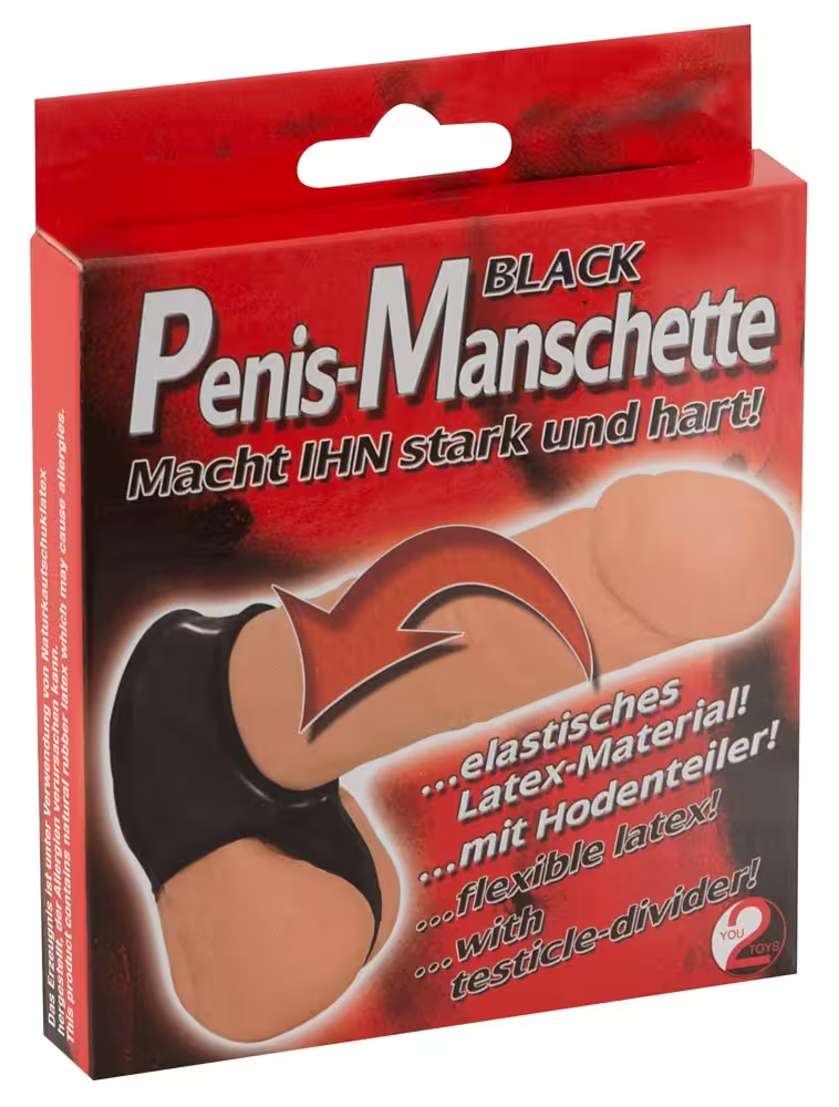 Anello pene stimolante con separa testicoli -estensibile -lattice -you2toys