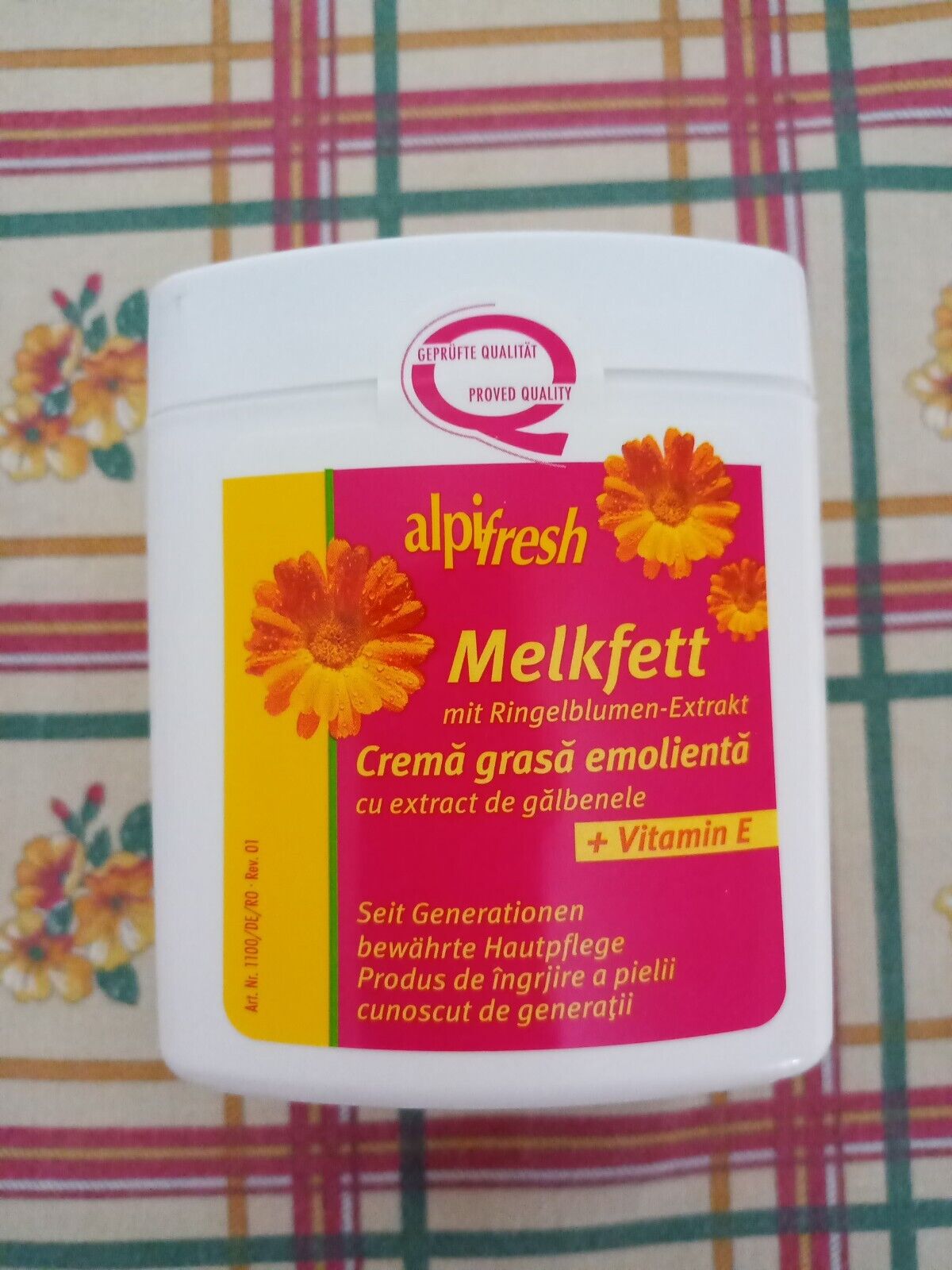 Crema con estratto di calendula, Alpifresh Melkfett, 250 ml