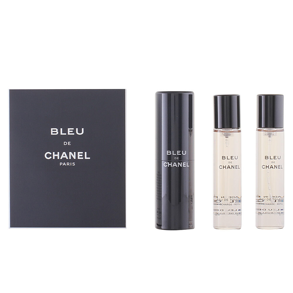 Chanel BLEU eau de toilette refillable spray 3 x 20ml uomo