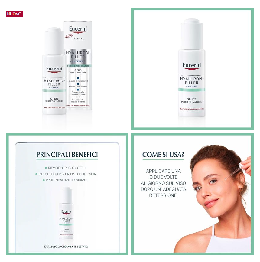 Eucerin Hyaluron Filler + 3x Siero Perfezionatore 30ml Anti Età
