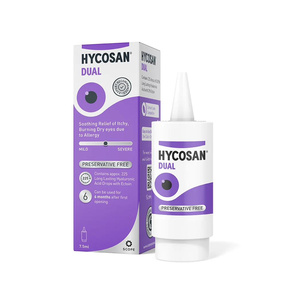 Hycosan Dual senza Conservanti Lubrificanti Allergia Collirio 7.5ml