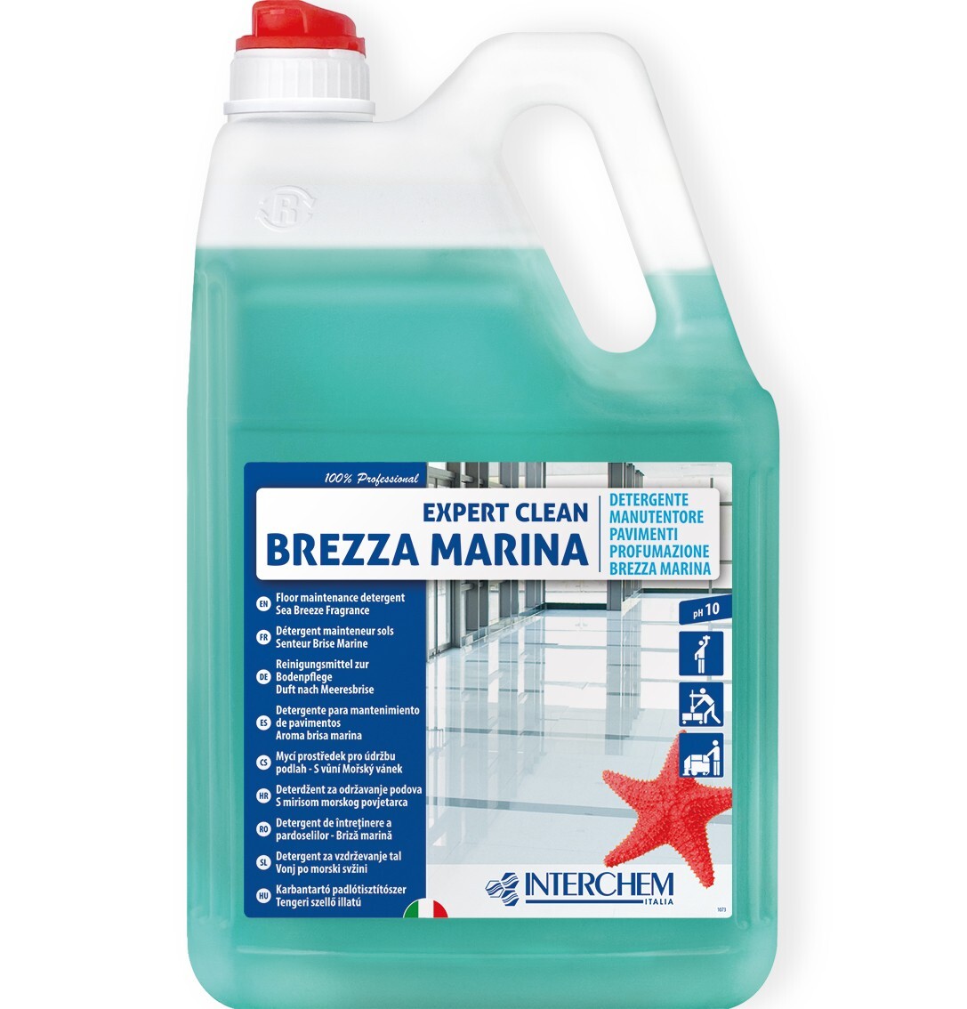 Detergente Pavimenti Senza Risciacquo Expert Clean Brezza Marina Interchem 5 Kg