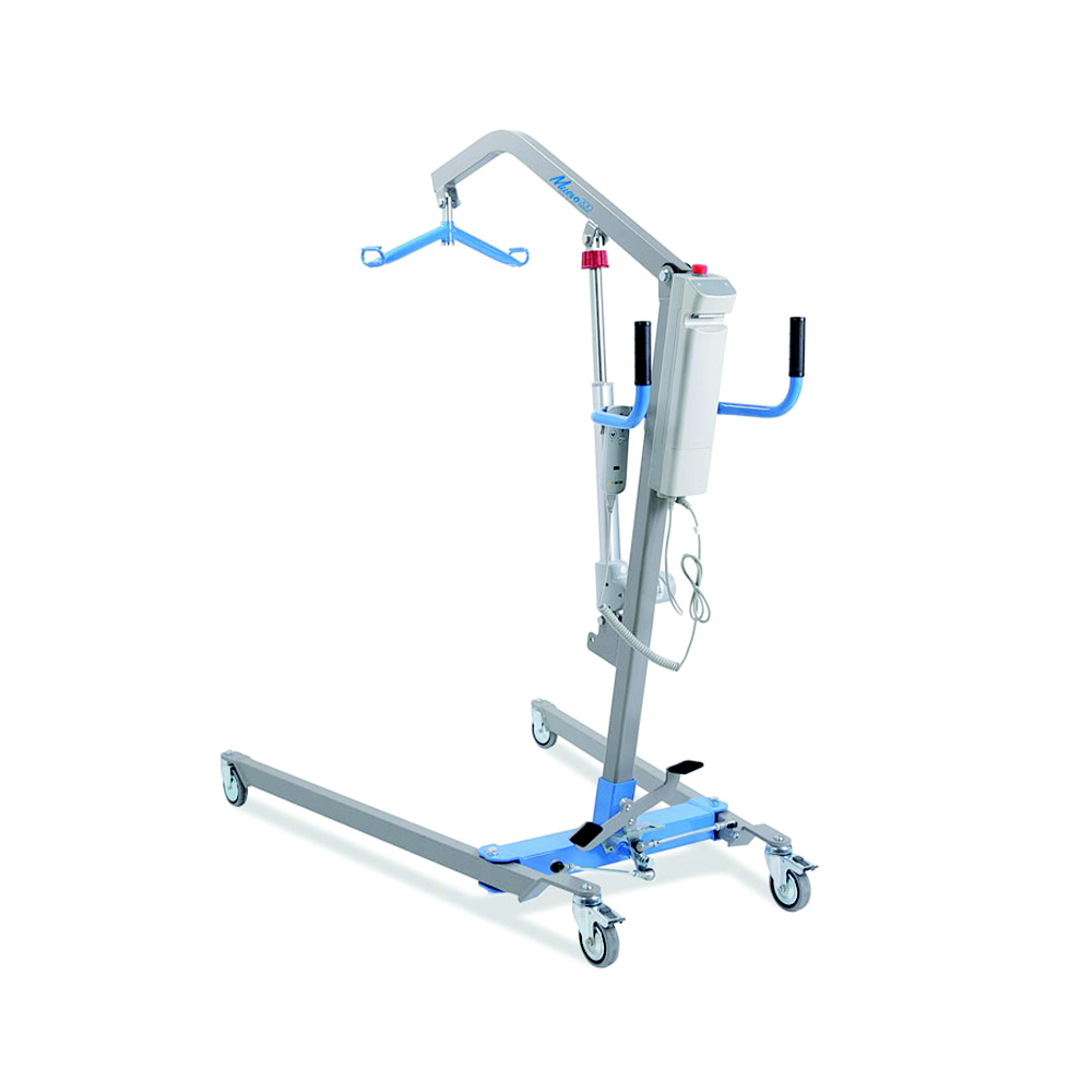 Sollevamalati elettrico Muevo con pedale + imbrago portata 200kg Grigio Mopedia