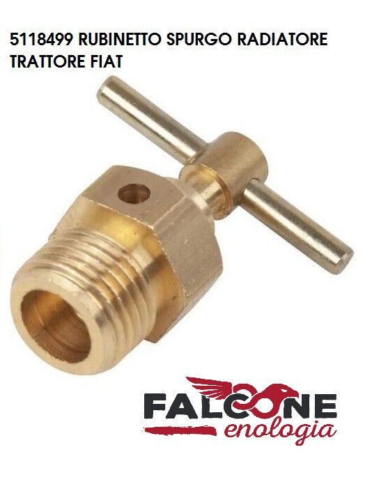 5118499 RUBINETTO SPURGO RADIATORE TRATTORE FIAT 540-640-605C-455C-1000 ECC