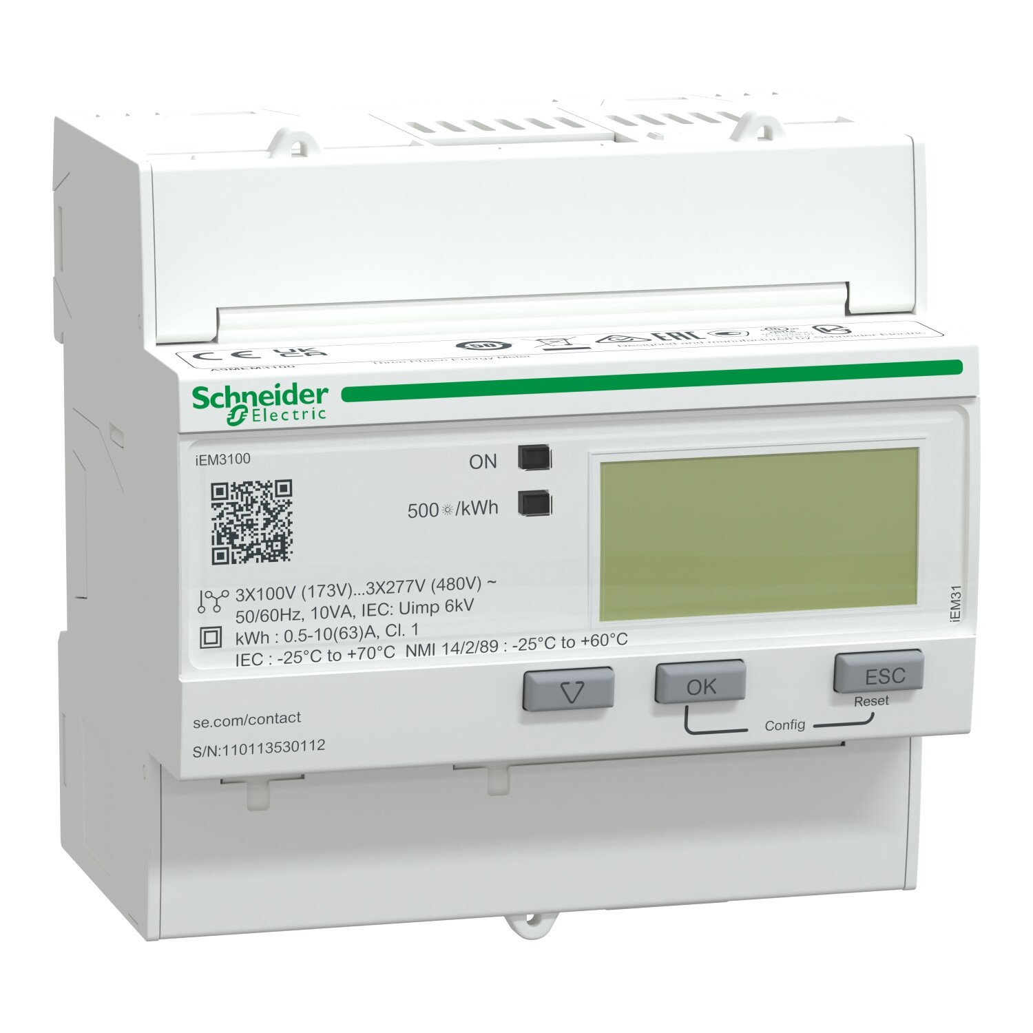 Schneider Electric Acti 9 A9MEM3100 Misuratore iem3100 63 A Diretto Classe 1