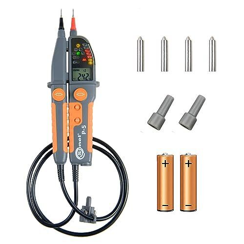 SONEL P-5 Indicatore bipolare della tensione Tester AC/DC RCD rotazione (Q7R)