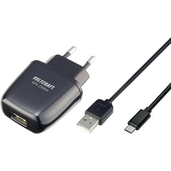 Voltcraft sps 2100m vc 11693710 caricatore usb presa di corrente