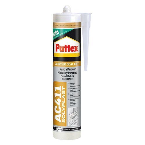 SILICONE ACRILICO PER LEGNO E PARQUET 'PATTEX AC411' ml 300 - Pino DF 9008184