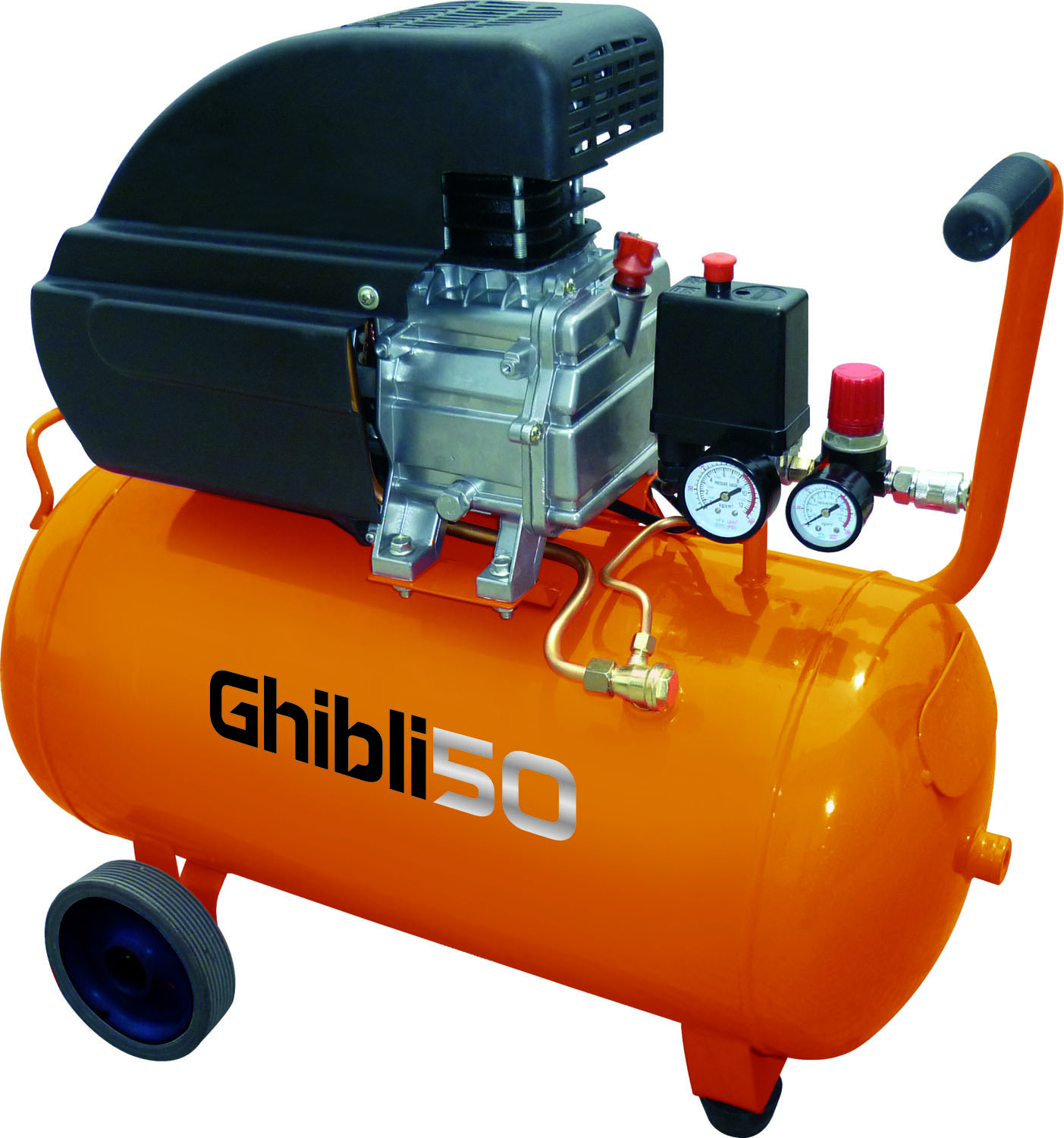 COMPRESSORE ARIA 50 LT 2 HP 8 BAR BRIXO GHIBLI 50LT