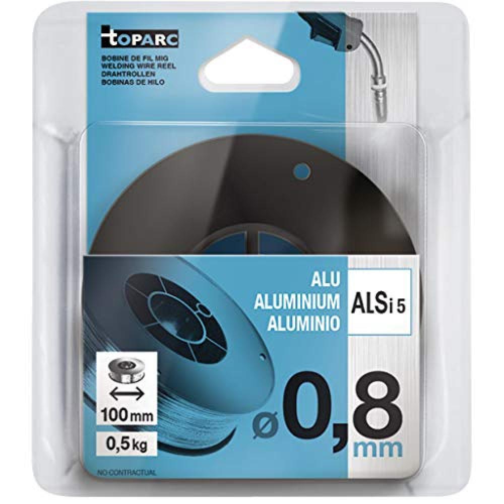GYS - Bobina filo pieno in alluminio AISi 5, diametro 100 mm, 0,5 kg, diametro f