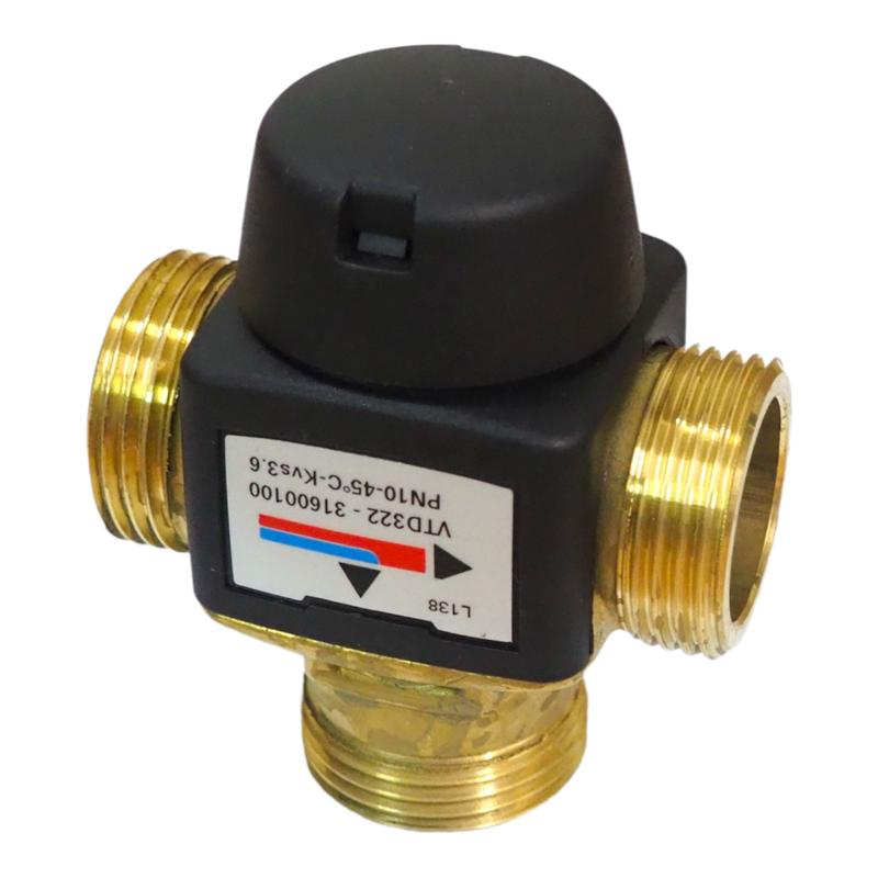 ESBE VALVOLA DEVIATRICE DI ZONA TERMOSTATICA 45 °C Ø 1" VTD322 VTD322-1 31600100