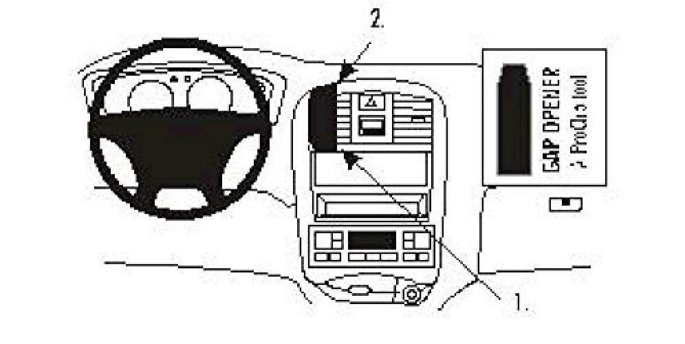 Brodit ProClip 852951 Staffa per Auto ad Incastro, Angled Mount