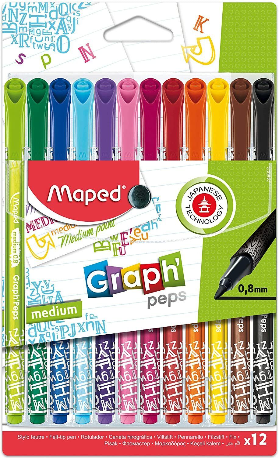 Maped Puntafine Graph ' Passeggino Medio Punta