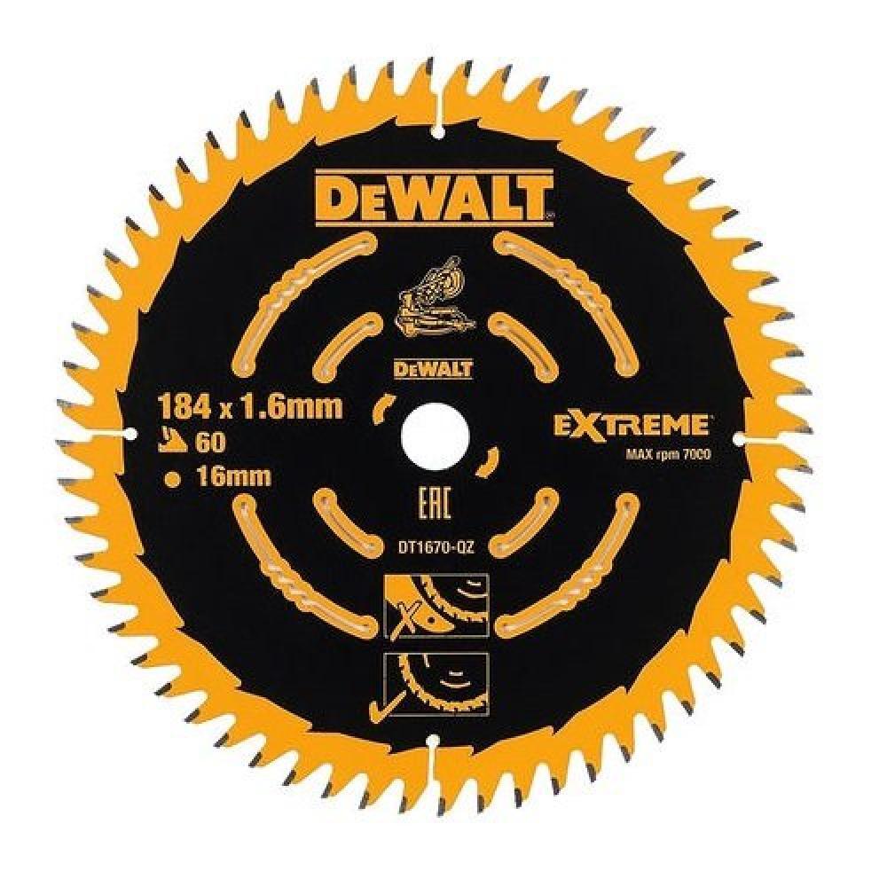 (TG. DT1670 - 184 x 16mm x 60T Fine) LAME PER TRONCATRICE A BATTERIA DCS365 184