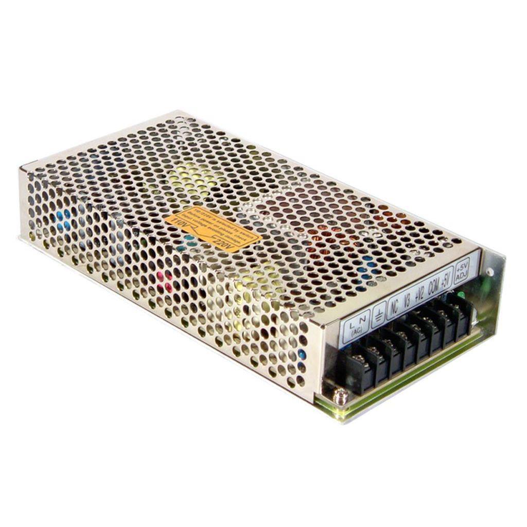 RT-125B - Mean Well - Alimentatore Box Metallo - 125W 5V 12V -12V - Ingresso 100